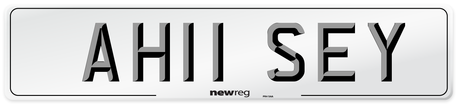 AH11 SEY Number Plate from New Reg